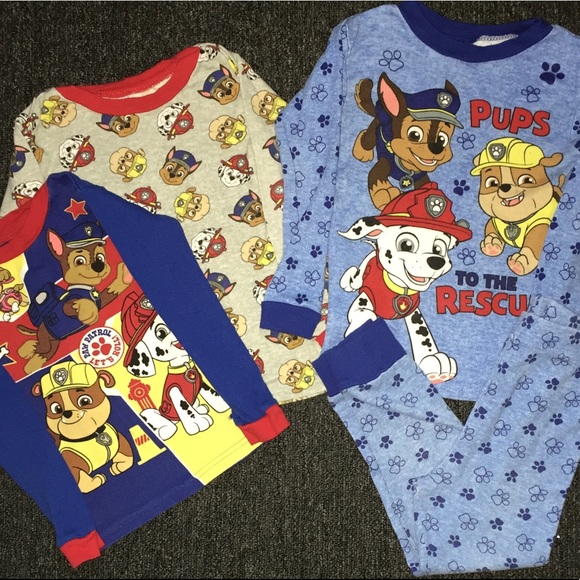 Paw Patrol Pajamas 3T 4T 5T Toddler Boys 2 Piece Flannel Set New Nickelodeon